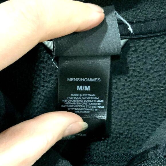 Men's The North Face Fleece Zip Up Jacket in Black Size Medium. #127 - Picture 5 of 6